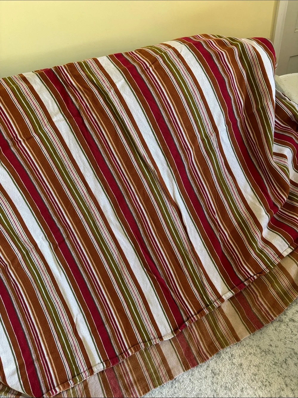 Western Stylized Striped Cotton Table Cloth RS Rectangular 56”x72”
